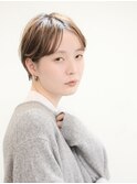 【ハイライト】センターパートショート