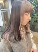 20代30代40代大人かわいいセミロングレイヤー★インナー