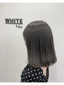 アンダーバーホワイト 阪神西宮店(_WHITE) ブリーチを使わない透明感カラー　シークレットカラー