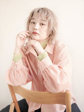 ジュール 大分(Joule) セクションカラー/ペールベージュ/透明感ボブ[大分駅]