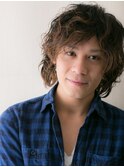 外国人風カラーのワイルドツイストスパイラルパーマe札幌月寒