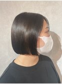 【CYAN】#20代#30代#ダークグレー#ボブ#髪質改善#艶カラー