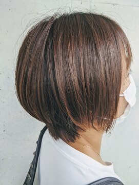 スウィッチグラン(hair salon switch grand) ショートボブ×アッシュグレー