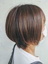 スウィッチグラン(hair salon switch grand) ショートボブ×アッシュグレー