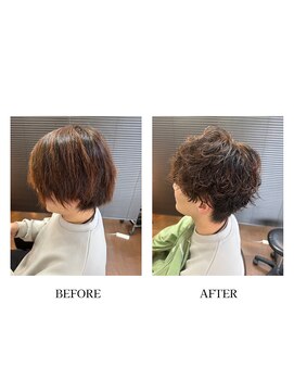 ヘアーメイク クーラ 行橋店(Hair make CURA) 似合わせ小顔カットモテツイスパマッシュショート