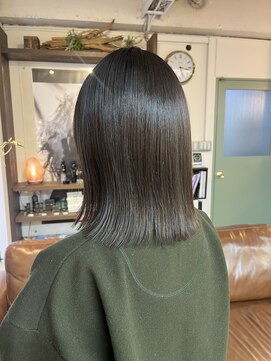 コレット ヘアー 大通(Colette hair) 地毛風 olive gray.*。