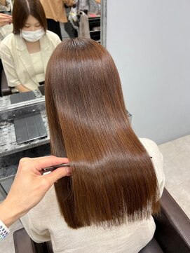 ドロシー 郡山桑野店(Dorothy) イメチェンハッシュカットフルバング似合わせレッドブラウン