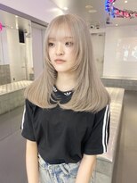 ゲーム 原宿店(GAME)&nbsp;ダブルカラー/ショート/ウルフ/ボブ/ミルクティーベージュ/