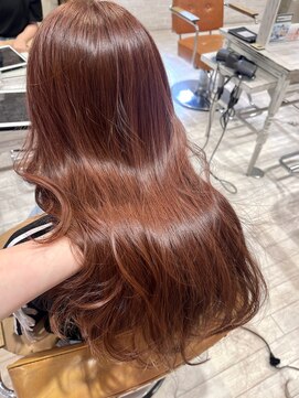 レイラバイアフロート 吉祥寺(Lila by afloat) 秋カラー/オレンジブラウン/レイヤーロング/ニュアンスカラー