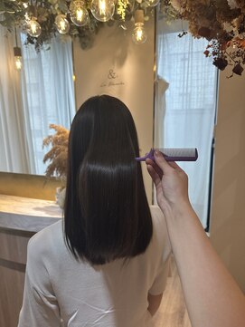 アンド ラ ブランシュ(&.La Blanche) アンブレラカラー/イメチェンヘアスタイル/こなれミディ