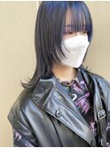 青髪にフェイスレイヤー