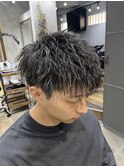 ショートマッシュ×ツイストパーマ