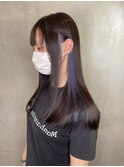 髪質改善インナーカラーイヤリングカラーレイヤーカット