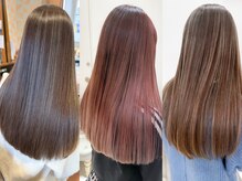 リピ-ト率92％★独自の美髪カラーレシピで叶える髪質改善カラー！史上最高の艶と潤いで今までで1番の艶髪に