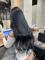 ラピス 大阪心斎橋店(Lapis)&nbsp;「REIYA」ブルーブラック×スーパーロングエクステ