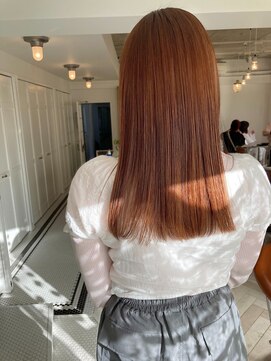 ノーカ 代官山(nohka) 明るめアプリコットオレンジカラー