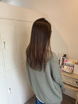 ロッカ(ROCCA) アプリコットオレンジナチュラルストレートロング