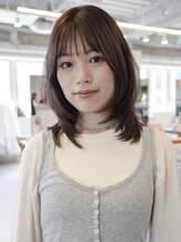 マッシュ チャヤマチ(MASHU chayamachi) 透明感ケアカラー《小顔に合わせカット×オリーブベージュ》