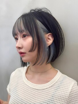 ロンド ストラーダ 心斎橋(Lond strada) レイヤーボブ×ハイトーン[心斎橋/髪質改善]