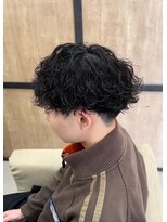 エッジ(EDGE)&nbsp;大分メンズ刈り上げマッシュ波巻きスパイラルパーマスタイル