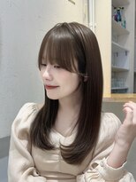 ソア 並木坂(Soa)&nbsp;レイヤーカット/韓国風カット/ブラウン/透明感カラー/Chihiro