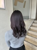 ピエドプールポッシュ(PiED DE POULE POCHE)&nbsp;ダブルカラー推奨のラベンダーブラウン