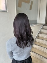 ピエドプールポッシュ(PiED DE POULE POCHE)&nbsp;ダブルカラー推奨のラベンダーブラウン