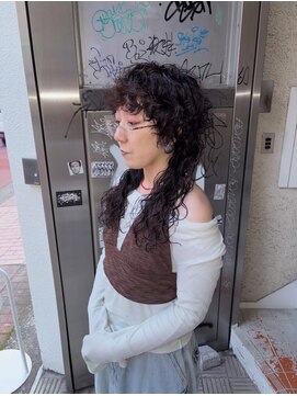 ミュー(Mu) マレットヘアー　パーマスタイル