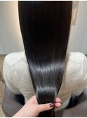 黒髪ツヤサラロング