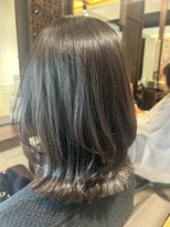 ヘアリゾート粋 ティガ 池袋店(tiga)&nbsp;艶髪ミディアムレイヤー/透明感シアーグレージュ