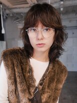 アイティーバイアルバム 藤沢店(IT by ALBUM) 顔周りレイヤーミディアムウルフレイヤーおくれ毛_F31199