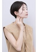 横顔まで美しい丸みショート