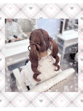 新宿コットン(cotton hair) 髪リボンツインテール