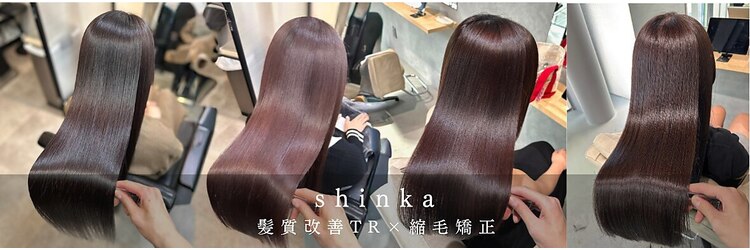 shinka 髪質改善　縮毛矯正　銀座店【11/2 NEW OPEN（予定）】 のサロンヘッダー