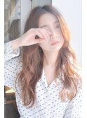 大人かわいい外国人風リラックスウェーブロング