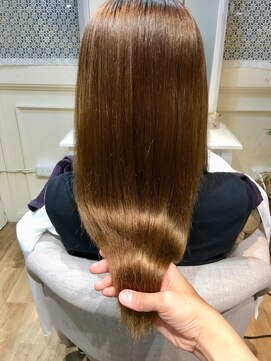 ブレスヘアーデザイン(BLESS HAIR DESIGN) ブリーチ毛×美革ストレート(縮毛矯正)