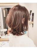 髪質改善ひし形トップふんわり簡単まとまるツヤカーブカット