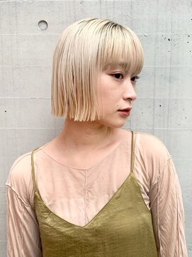 メイクス 表参道(MAKE'S omotesando) シアベージュ ハイトーンボブ