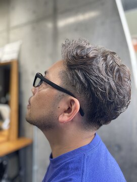 ヘアブレクト(hair BleCt) ツーブロック×アップバング×パーマ