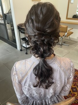 ローレン(LOREN) 【LOREN】ルーズ編みおろしスタイル