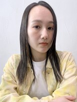 アイティーバイアルバム 藤沢店(IT by ALBUM)&nbsp;ナチュラルストレート_ミニウルフテラコッタくすみブルー_28569