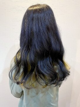 ヘアーデザイン アズール(Hair Design Azur) 【Azur】 Blue×Inner yellow
