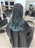 ペールブルーバレイヤージュ