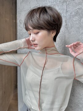 イミ(imi) 大人ショート/グレージュカラー/似合わせカット/髪質改善[登戸]