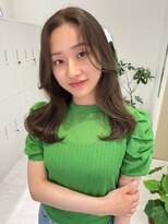 ジーナ セントラル銀座(Zina)&nbsp;韓国ヘア＊くびレイヤー＊オリーブベージュ【ZinaCENTRAL】