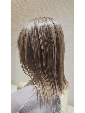 ヘアメイク アリエス 岩切店(HAIR MAKE aries) 大人かわいいグレージュバレイヤージュ 仙台/ハイライト/韓国風