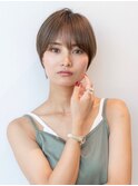20代30代似合わせカットイメチェン丸みショート小顔フルバング