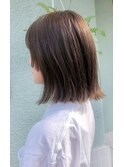 外ハネレイヤー×オリーブベージュ#30代#40代#50代