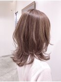 レイヤーカットワンカールデザインカラー似合わせカット