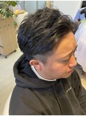 ビジネスアップバングメンズスタイル